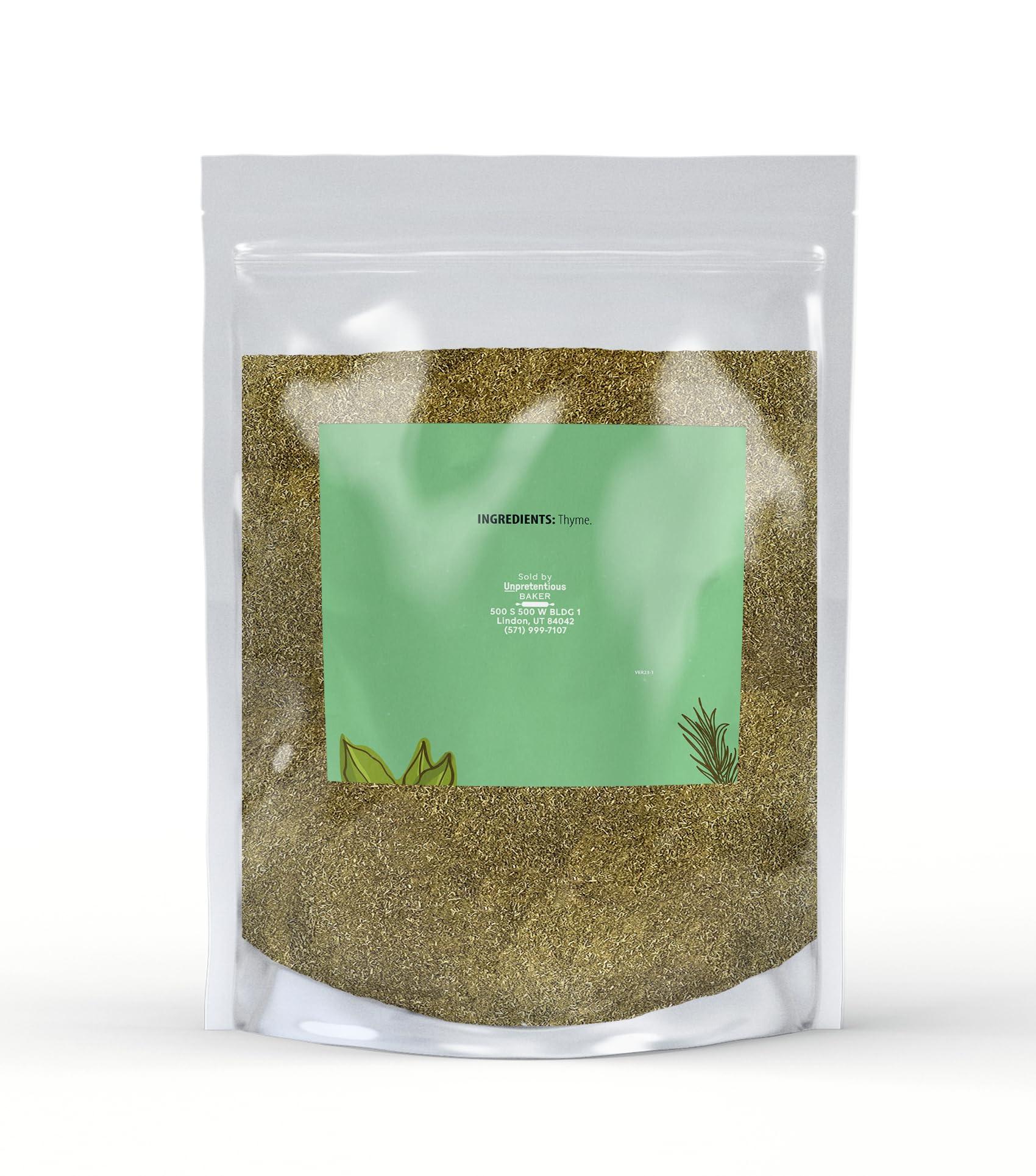 Unpretentious Unpretentious Ground Thyme, 1 lb, Versatile Seasoning, Savory Flavor, Soups & Sauces