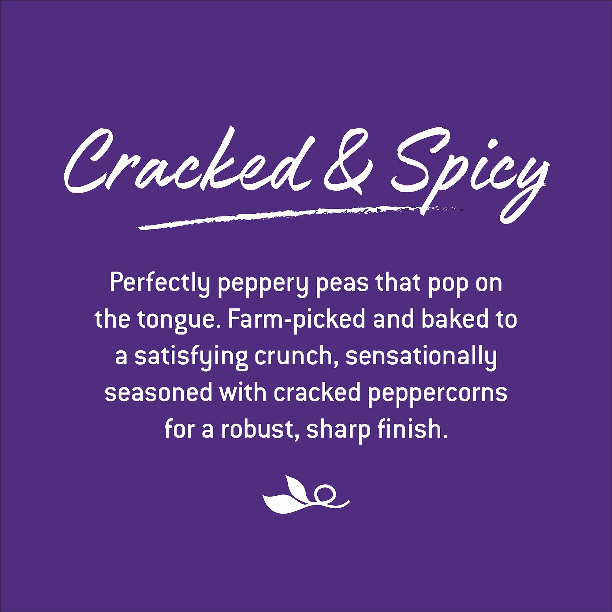 HARVEST SNAPS Harvest Snaps Veggie Chips (Black Pepper Snack Crisps) | Powered by Plant Protein, Gluten Free, Non-GMO Baked Vegetable Crisps | Made in USA (8 Snack Packs)