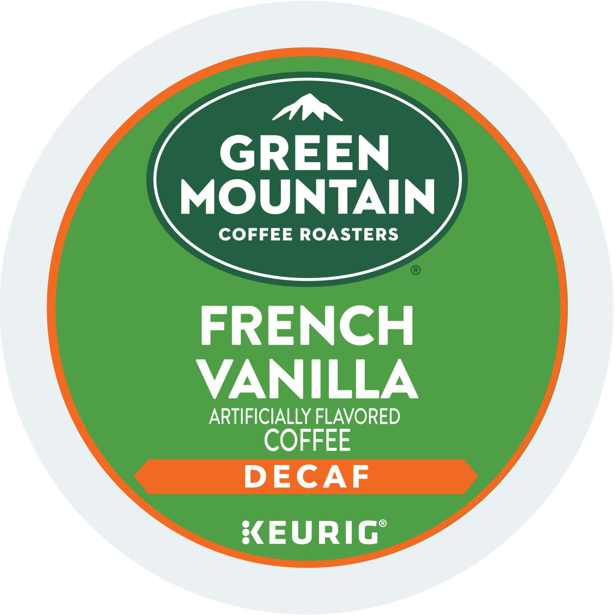 Green Mountain Coffee Roasters Green Mountain Coffee Roasters French Vanilla Decaf Keurig Single-Serve K-Cup pods, Light Roast Coffee, 60 Count (6 Packs of 10)