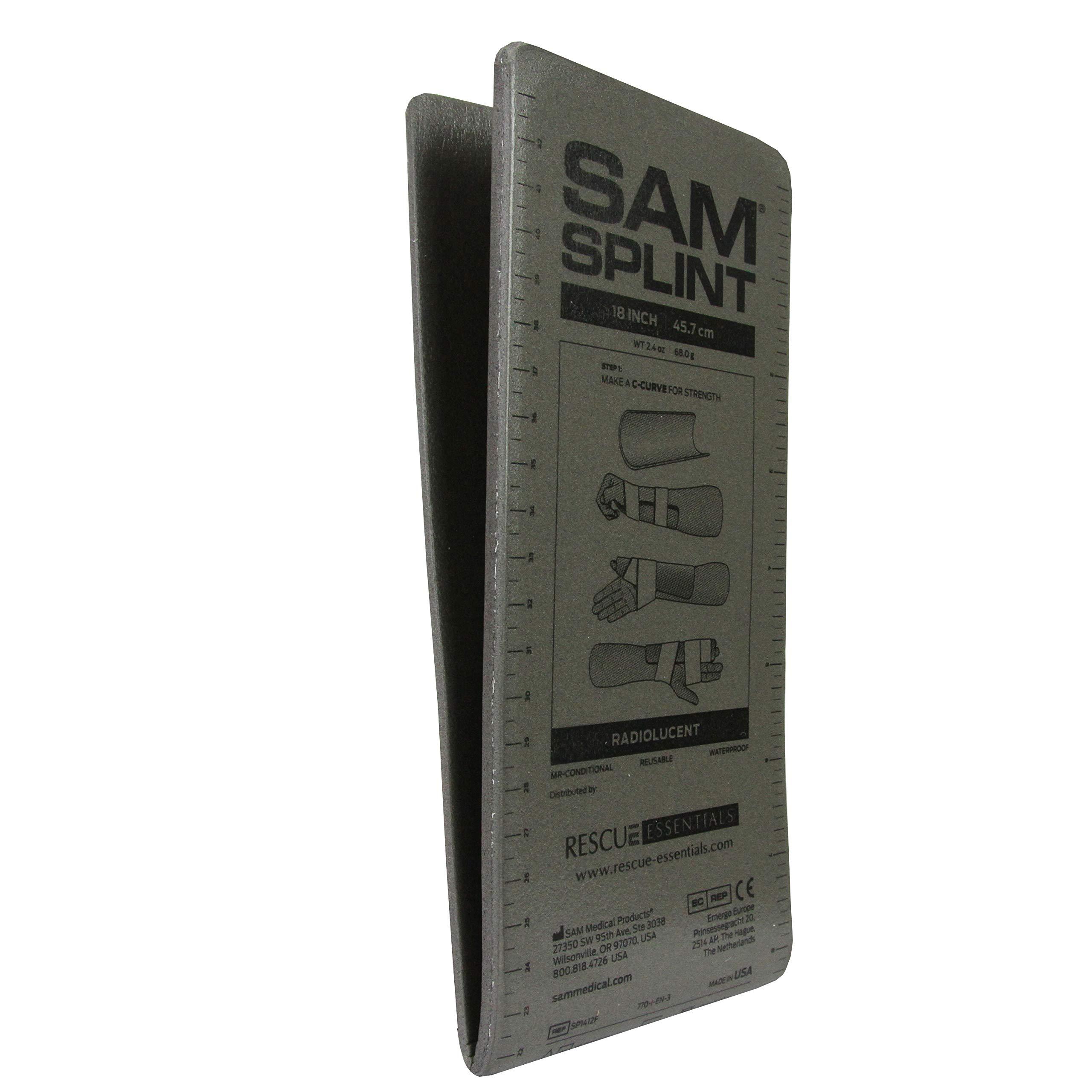 SAM Medical Products SAM® Splint - 18" Junior- Charcoal Gray