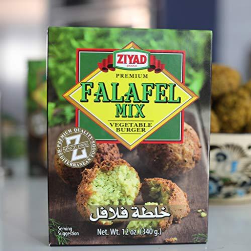 Ziyad Ziyad Falafel Dry Mix, Gluten-Free, Vegan, Non-GMO, No Additives, No Preservatives, Great for Making Veggie Burgers and Snacks, 12oz