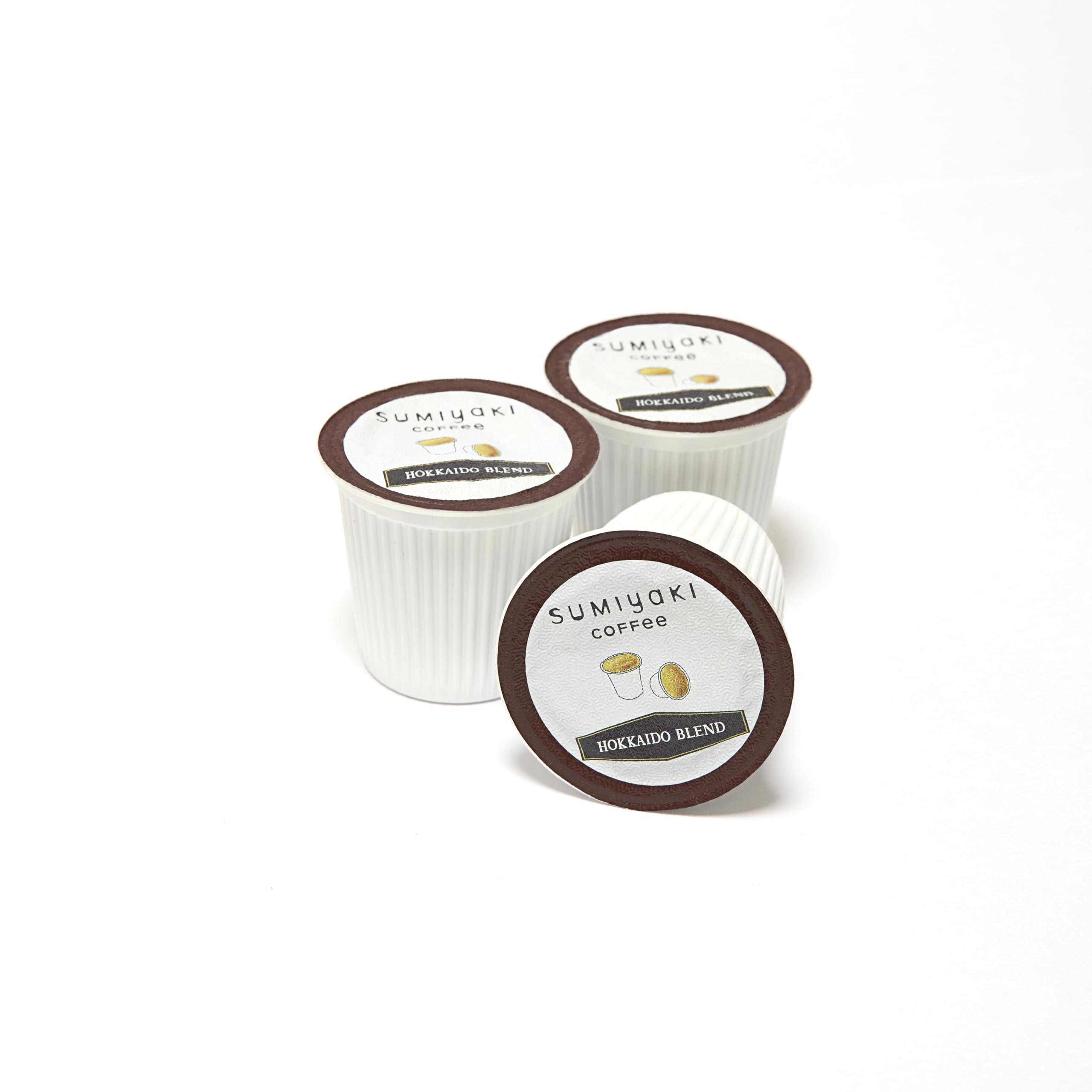 JAPANESE COFFEE CO. ROASTED WITH IN JAPAN Hokkaido Sumiyaki Blend Coffee K-Cups - Smooth & Balanced, Single Serve Pods, Compatible with Keurig Brewers, 12 Count