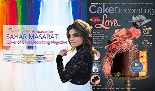 Bakell BAKELL Bright Gold Edible Glitter, 25 Grams | TINKER DUST Edible Glitter | KOSHER Certified | 100% Edible Glitter | Cakes, Cupcakes, Cake Pops, Drinks, Dessert Vegan Glitter & Dusts (25g, Bright Gold)