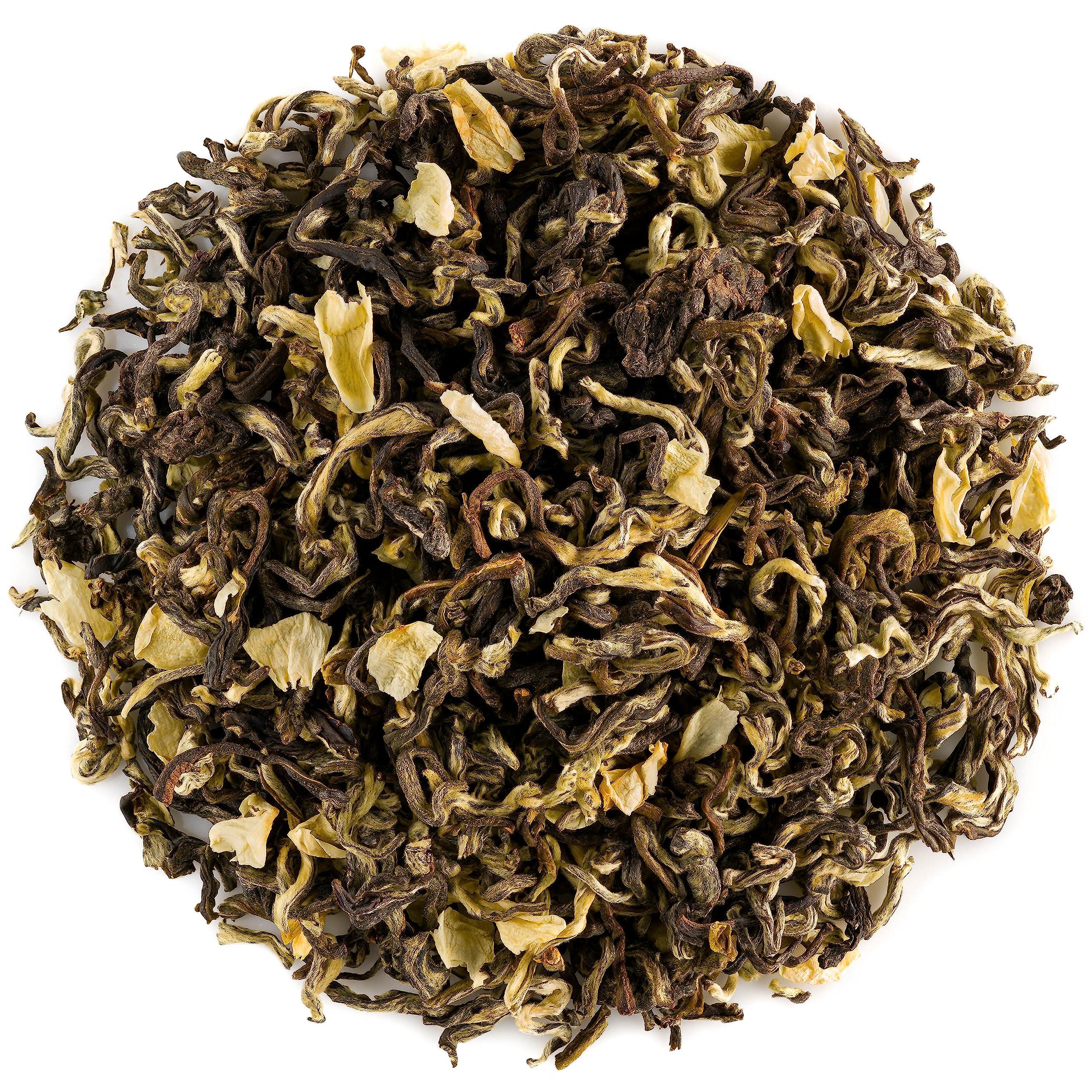 Valley of Tea Jasmine Green Tea With Buds - From Jinghua Zhejiang China - Yin Hao Silver Tip - Yin Hao Jasmine Tea Green Tea Chinese Jasmin Tea Jasmine Chinese Tea Yin Hao Tea Jasmine Silver Tea