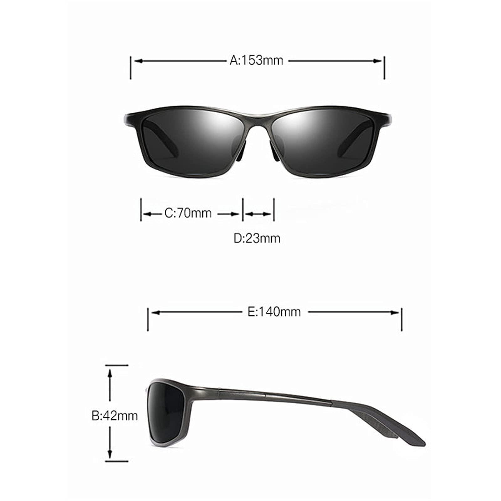 willochra willochra Aluminum Magnesium Polarized Men's Sports Full Reading Sunglasses, Stylish Readers driving Safety Protection -Not Bifocals (black, 250)