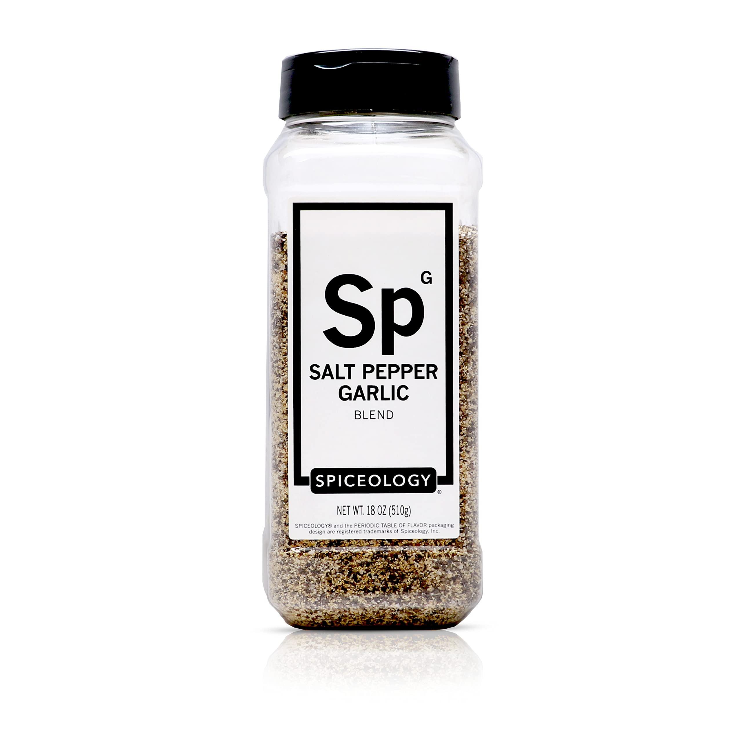 Spiceology Spiceology - Salt Pepper Garlic - SPG - Use On: Steak, Chicken, Hamburgers, Brisket, Turkey, Stew - BBQ Rub - Seasoned Salt - Spices and Seasonings - Grill Seasoning