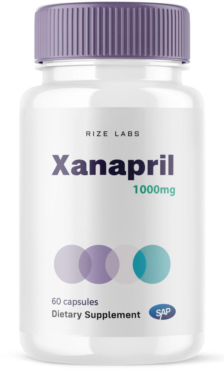 rize labs rize labs Xanapril Capsules, Xanapril for Better Sleep and Brain Care, Xanapril Advanced Maximum Formula, Xanapril Herbal Supplement, Xanapril Pastillas Review (60 Capsules)