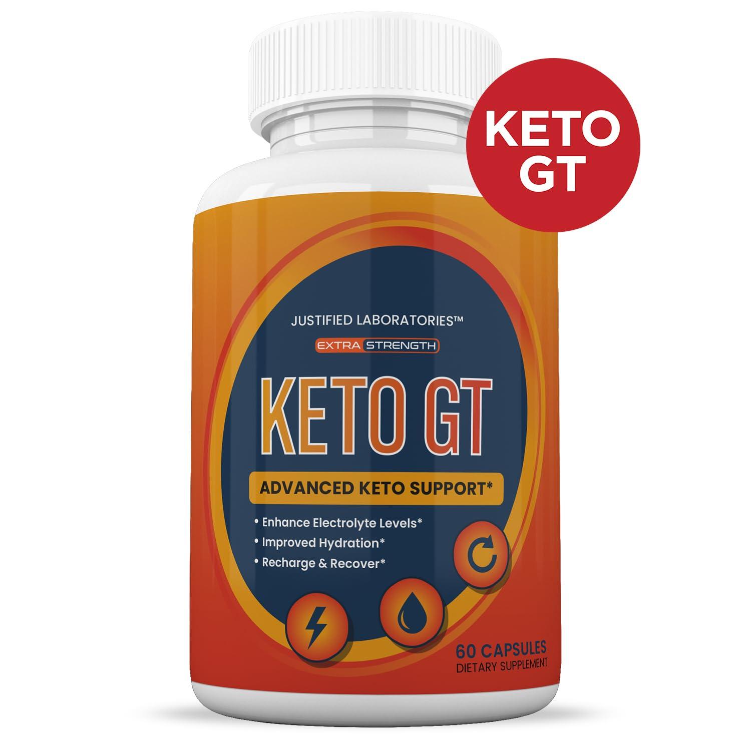 Justified Laboratories (3 Pack) Keto GT Keto Pills 1275MG New & Improved Formula Contains Apple Cider Vinegar Extra Virgin Olive Oil Powder Green Tea Leaf 180 Capsules