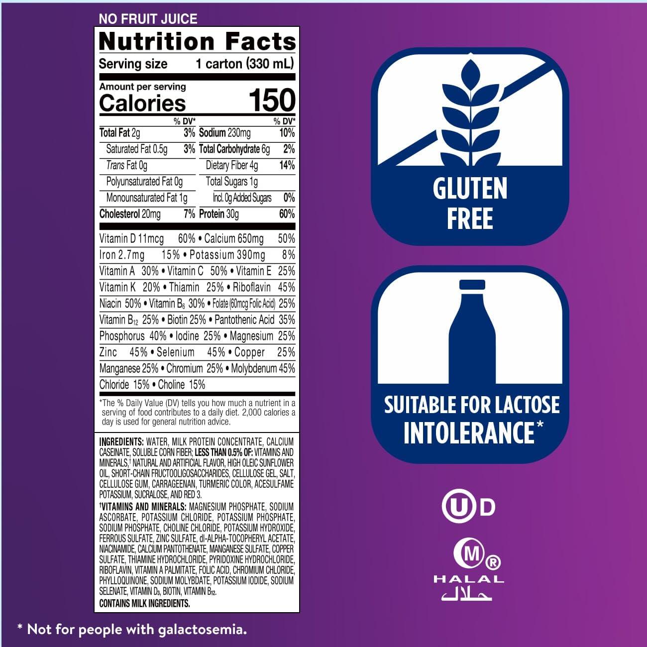 Ensure Ensure Max Protein Creamy Peach Nutrition Shake | 30g Protein, 1g Sugar, 4g Fiber Blend | 4 Pack