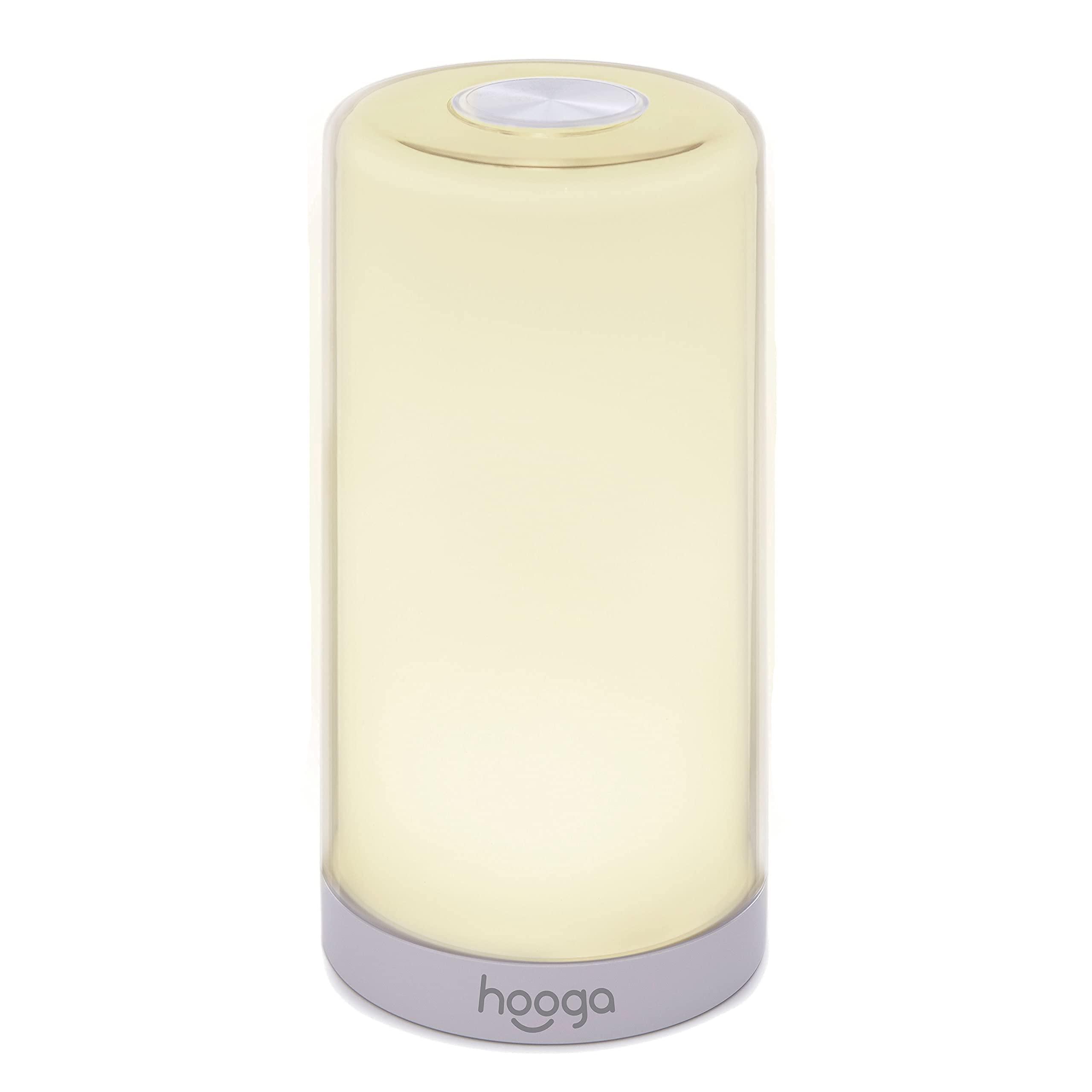 hooga Hooga Green Light Therapy Lamp for Migraines, Headaches, Insomnia, Light Sensitivity, Anxiety Relief. Narrow Band Green LEDs. Soft Warm White Mode. Tap Touch Control Sensor. Dimmable. USB Type C.