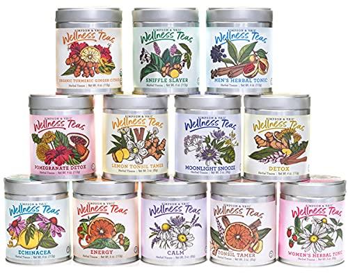 Simpson & Vail, Inc. Simpson & Vail, Lemon Tonsil Tamer Herbal Tisane, Wellness Tea - 3 Ounce Tin / 30-40 Cups