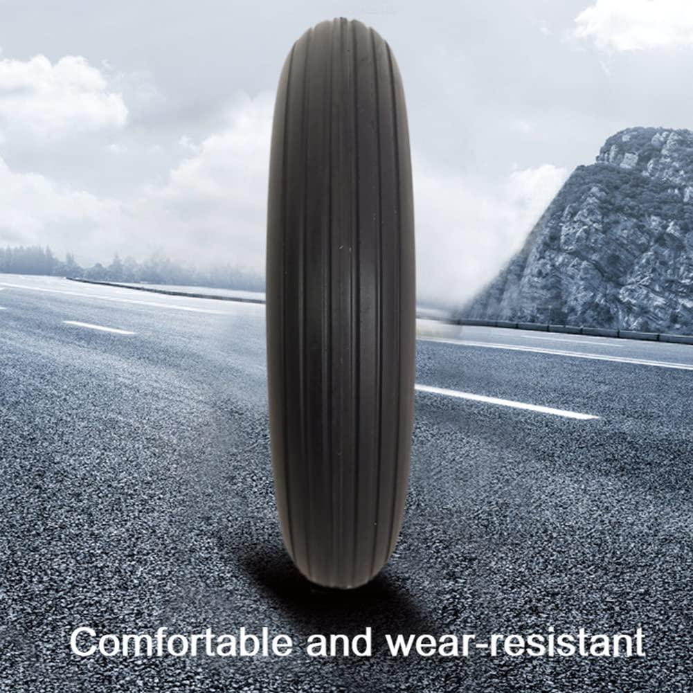 Generic 10 Inch Replacement Front Wheels, Small Pneumatic Tires, Electric Wheelchair Accessories, Anti-Slip Casters, Model 102, Bearing 12mm(1/2inch), 1 Pair