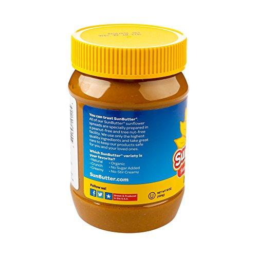 SunButter SunButter Natural Sunflower Seed Spread, 16-Ounce Plastic Jars (Pack of 6) ( Value Bulk Multi-pack)