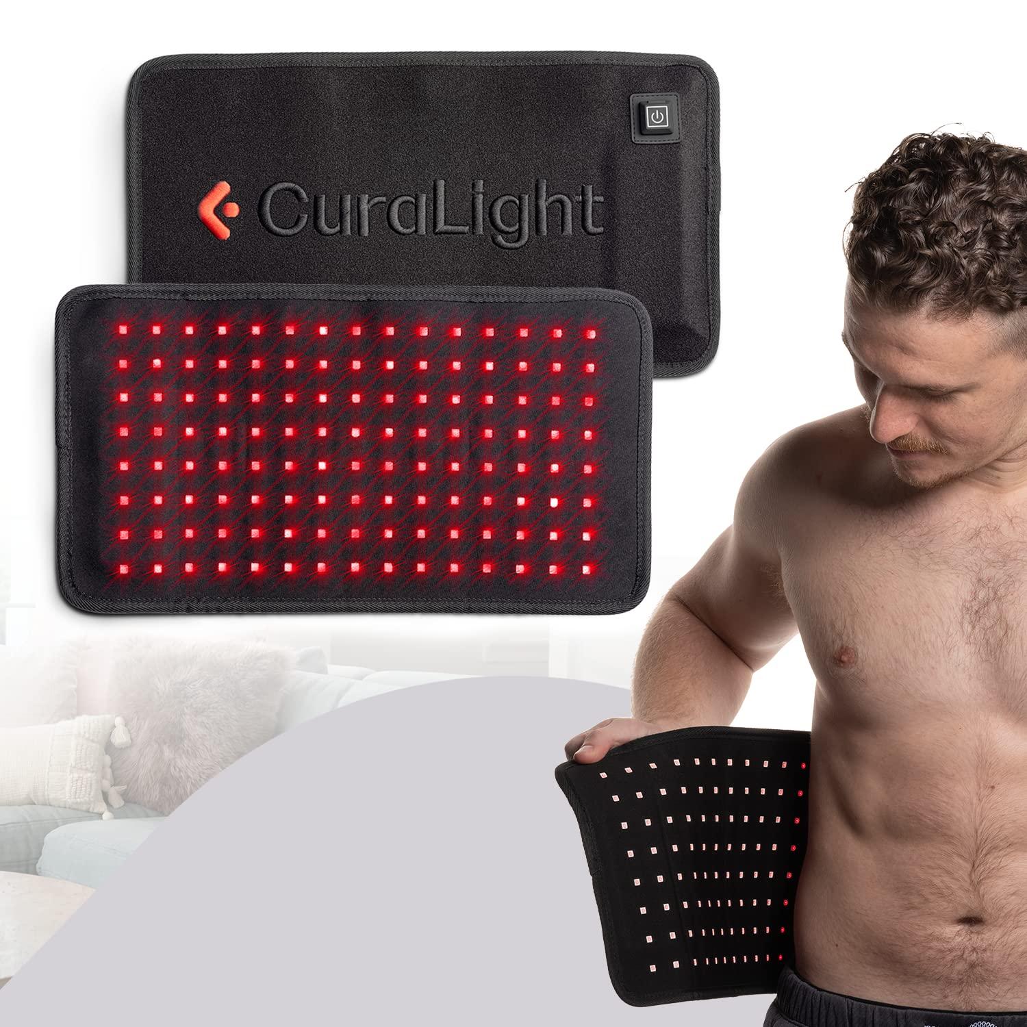 CURALIGHT CURALIGHT Red Light Therapy for Body - LED Infrared and Red Light Therapy Belt for Back, Arms and Neck. Pain Reliever Red Light Body Therapy Equipped. Rechargeable with Powerful LEDs - 660nm 850nm.
