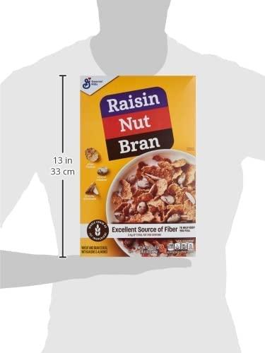 Raisin Nut Bran Raisin Nut Bran Cereal, High Fiber Cereal Made with Whole Grain, 20.8 oz (Pack of 4)
