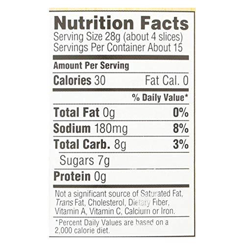 Woodstock Farms Woodstock Organic Bread and Butter Pickles - Case of 6 - 24 OZ