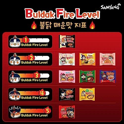ALL.FOR.YOU. Buldak Ramen Noodles - 2X Spicy Flavor - Big Bowl 3 Pack - Spicy Ramen Noodles Samyang Buldak Ramen Korean Spicy Hot Chicken Stir-Fried Noodles Big Bowl Bundle with 3 ALL.FOR.YOU. Branded Chopsticks