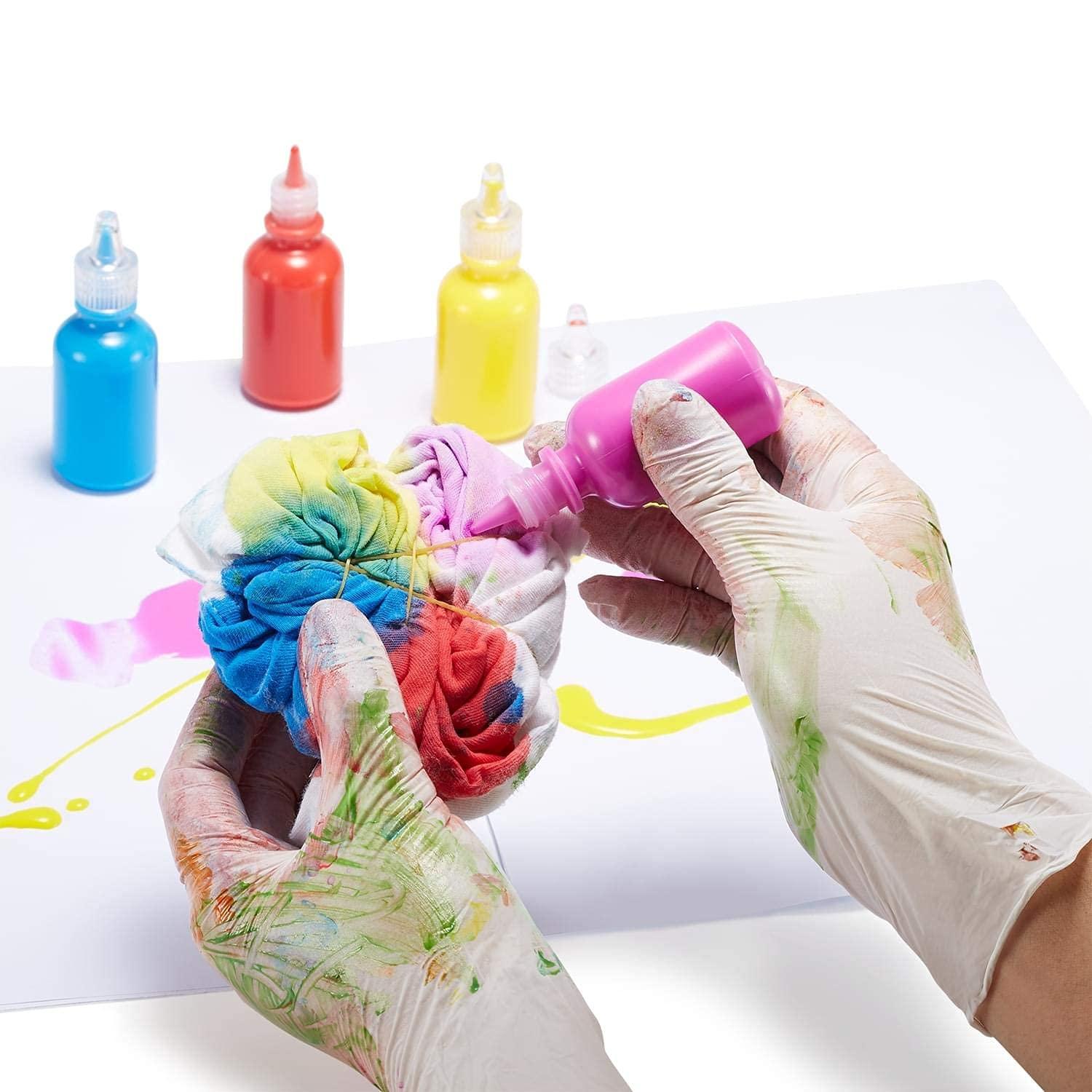 zomchain nitrile gloves Disposable Kid Gloves, Nitrile Gloves for 7-14 Years - Latex Free Gloves, Food Grade, Powder Free - for Halloween Preparation, Crafting, Painting, Gardening, Cooking, Cleaning - 100 PCS White