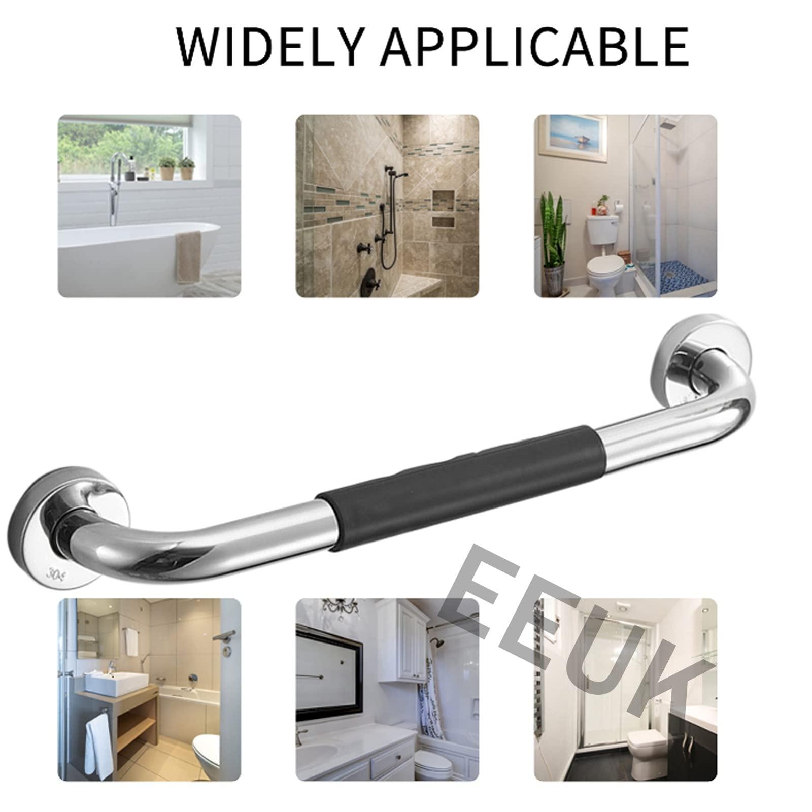 WeBert Bathroom Grab Rails,Anti-Slip Grab Bars for Bathtubs and Showers, Stainless Steel Bathroom Grab Bar Handle,Shower Balance Bar, Safety Hand Rail Support, Handicap Elderly Senior Assist Handle (Size :