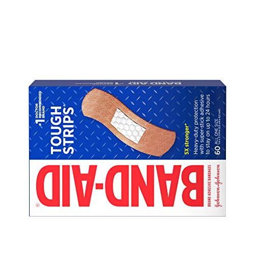Band-Aid Band-Aid Brand Tough Strips Adhesive Bandage for Minor Cuts & Scrapes, All One Size, 60 ct