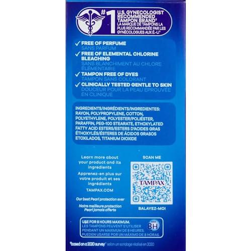 Tampax Tampax Pearl Super Plus Tampons with Plastic Applicator, Unscented