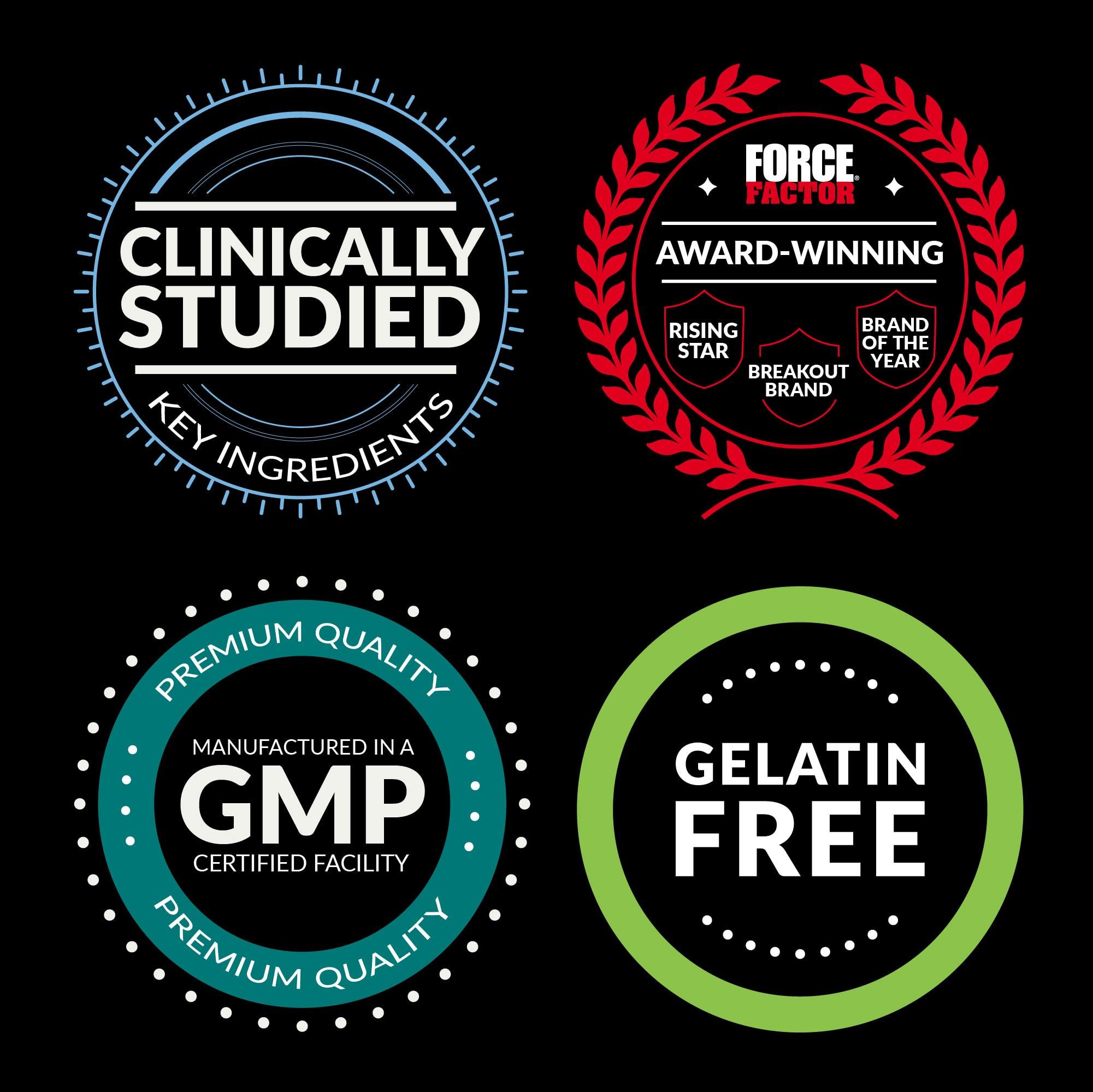 Force Factor Force Factor Black Maca Gummies, 3-Pack, Black Maca Root to Enhance Male Vitality, Increase Energy & Strength, with BioPerine for Superior Absorption, Delicious Passion Berry Flavor, 180 Gummies