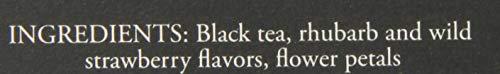 Dammann Freres Dammann Freres Sachets, Jardin Bleu Tea Bags, Premium Gourmet French Black Tea, Blend Strawberry, Rhubarb Flavors, 25 Count (Single Pack)