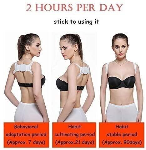 SJHY Posture Corrector Back Braces Lower Back Pain Adult Children Corset Posture Brace Support Correction Health Care Back Spine Support Back Posture (Color : Black, Size : Large)