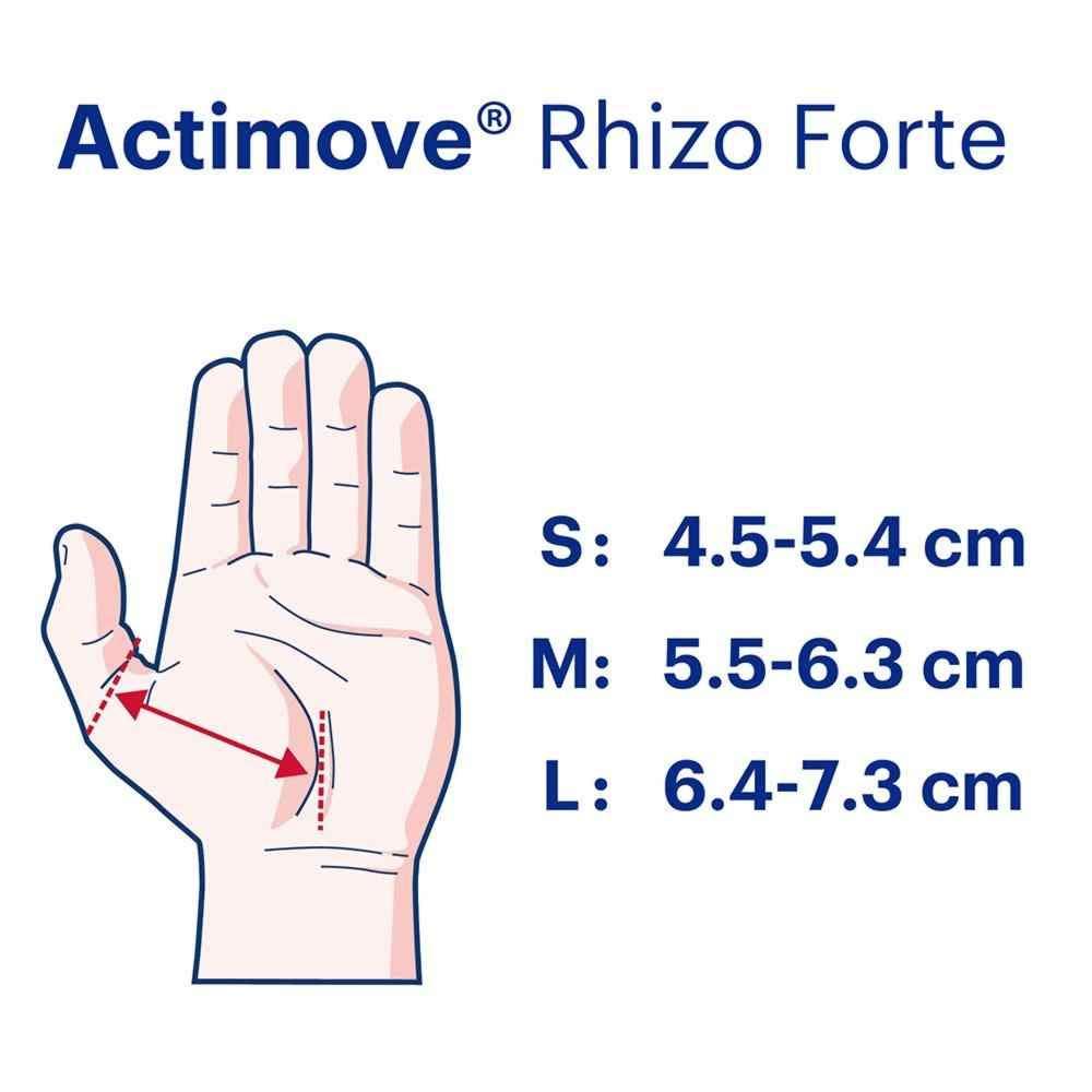 Actimove Actimove Professional Line Rhizo Forte Thumb Brace, Right, Gray, Large
