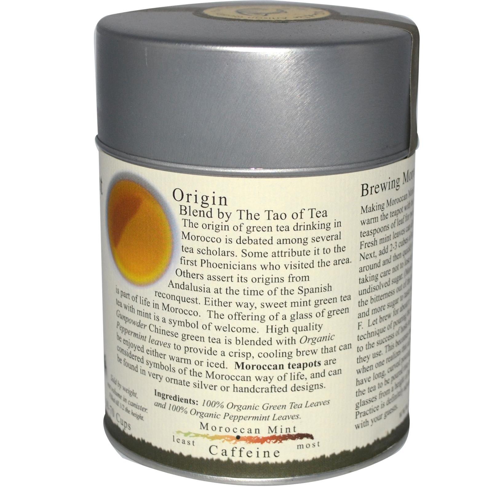 The Tao of Tea The Tao of Tea 100% Organic Green Tea & Peppermint, Moroccan Mint, 3.5 oz (100 g)