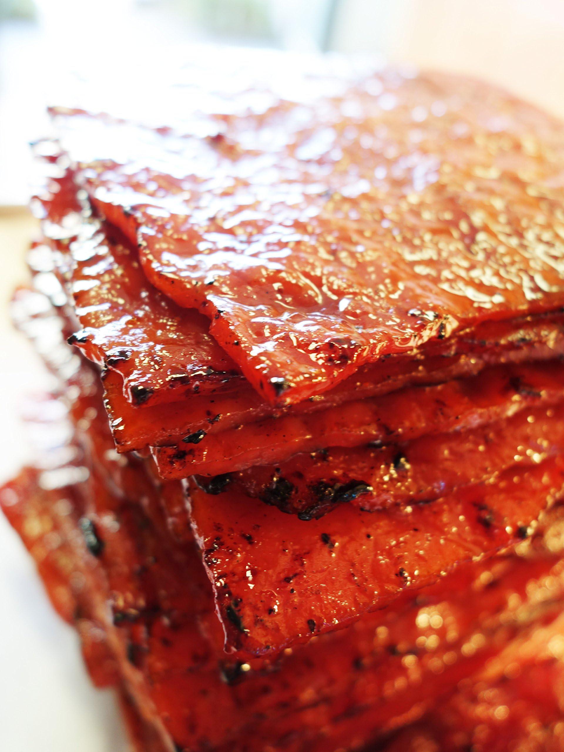 Fragrant Jerky Singapore Street Food, Fire-Grilled Pork Jerky (Original Flavor 4oz) *Grilled Fresh to Your Order *Shipped the Same Day - L.A. Times "Handmade Gift" Winner