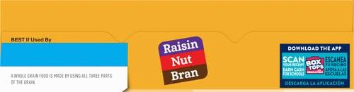 Raisin Nut Bran Raisin Nut Bran Cereal, High Fiber Cereal Made with Whole Grain, 20.8 oz (Pack of 4)