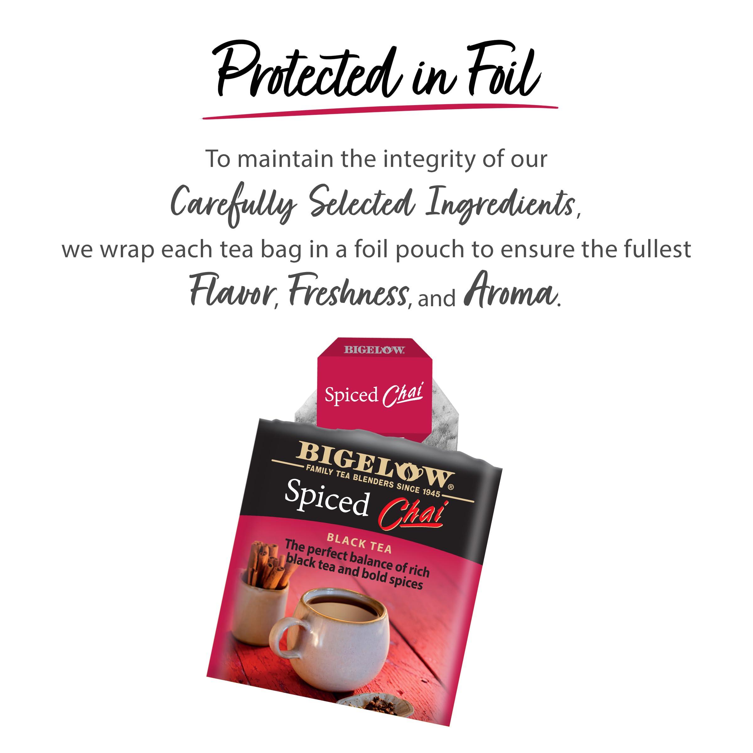 Bigelow Tea Bigelow Tea Spiced Chai Black Tea, Caffeinated Tea, 20 Count Box (Pack of 6), 120 Total Tea Bags