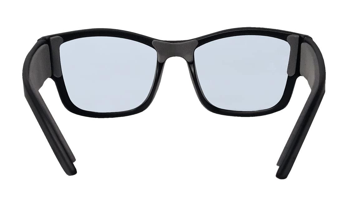 BOMBER BOMBER Blue Light Blocking Glasses for Men or Women, Gomer-Bomb Matte Black Frame with Clear Anti Blue Light Lens and Non Slip Gray Foam Lining- GM301 - Blue Light Glasses