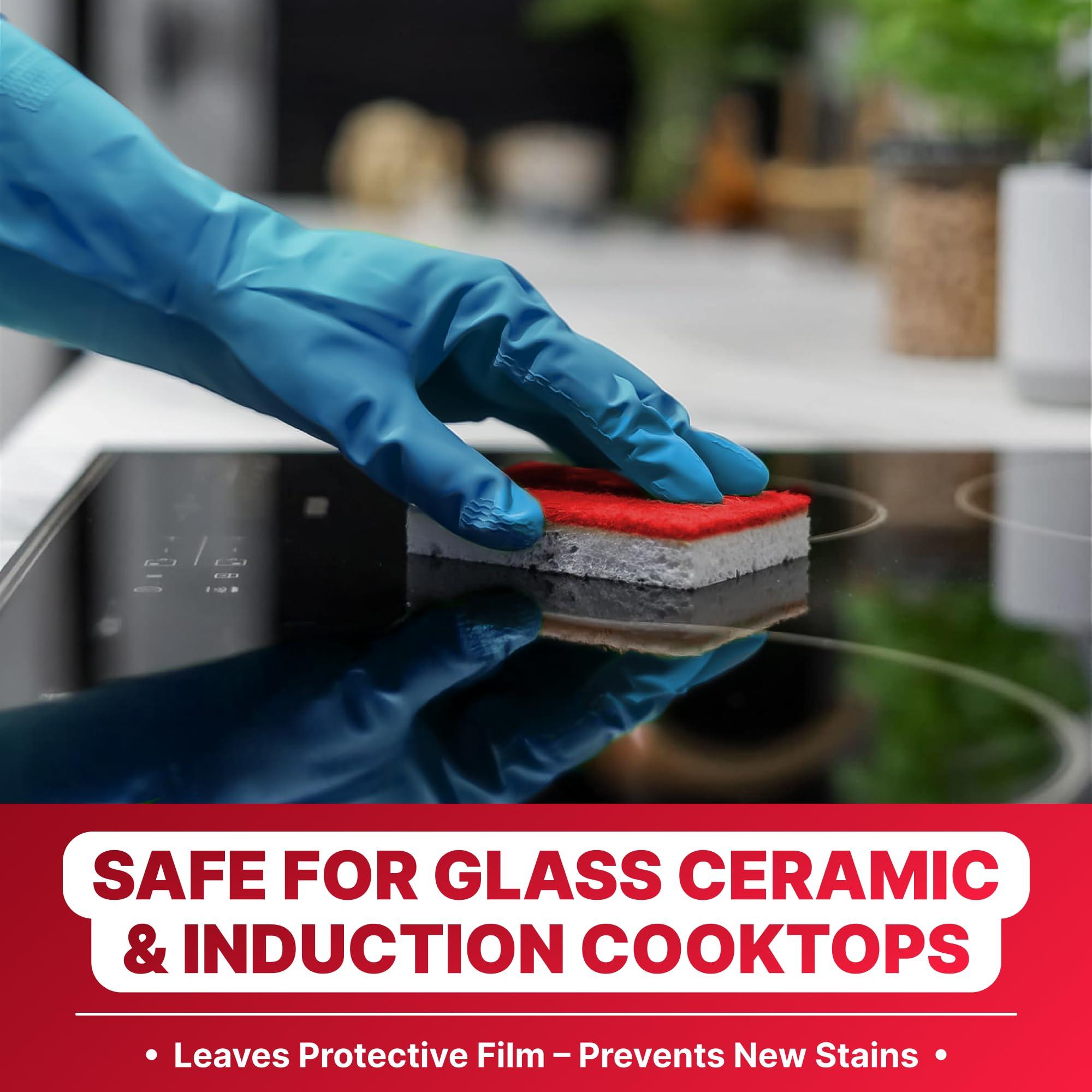 Nordicare Nordicare Stove Top Cleaner Glass Ceramic - Induction Cooktop Cleaner Polish And Protector For Everyday Use - No Scrubbing Pad Needed - Leaves Protective Film - Made In Denmark (16.9oz)