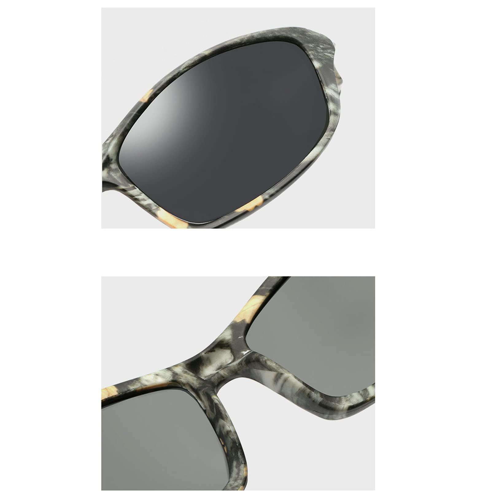 willochra willochra Polarized Wrap Around Full Reading Sunglasses men women Outdoor Work Readers driving Safety uv Protection -Not Bifocals (flower, 175)