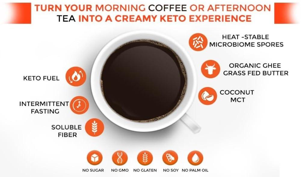 Neutrient The Science of Nature Neutrient Butterfat Keto MCT Oil Powder | with Coconut Sourced MCT Oil & Ghee with Grass Fed Butter | Delicious Morning Keto Coffee Creamer for Ketosis Support | Fuel for Body & Brain