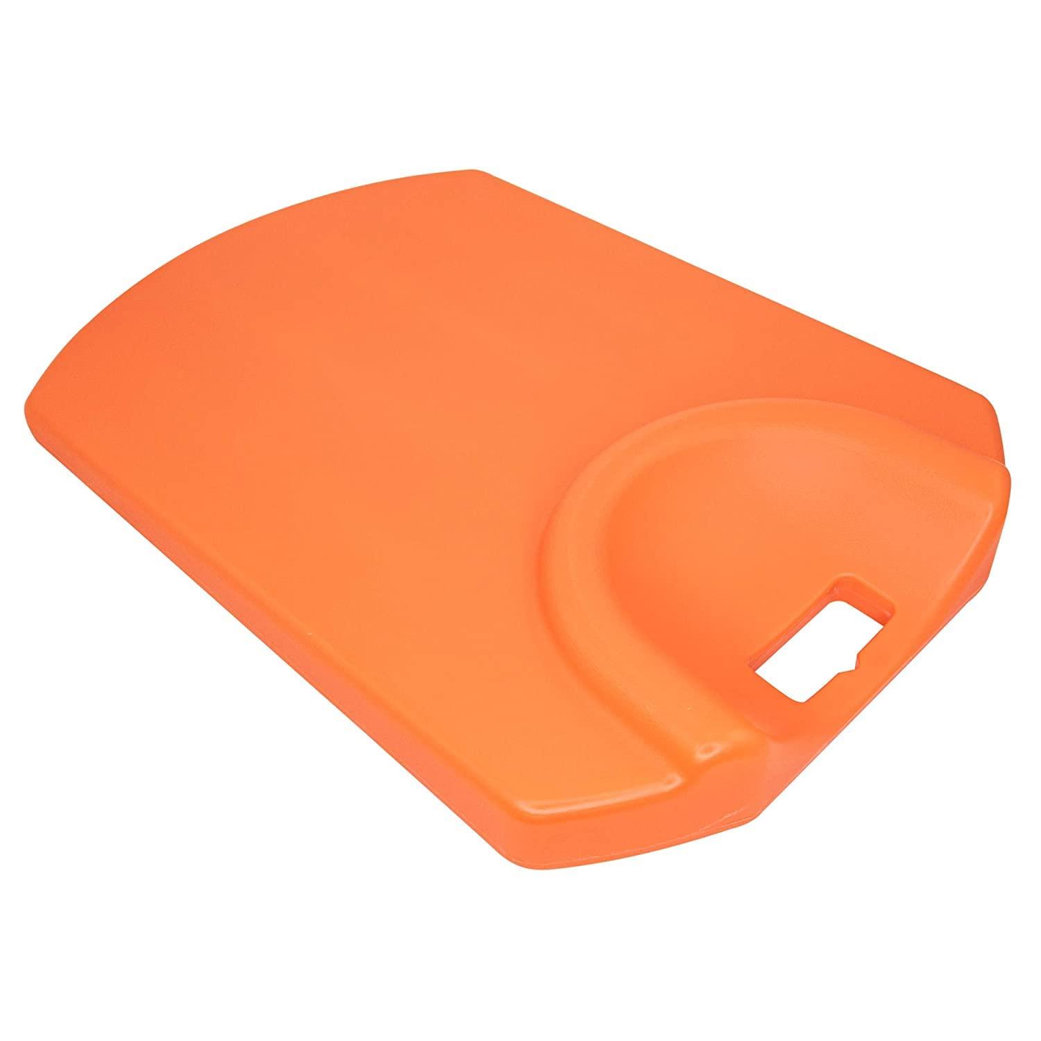 LINE2design LINE2design CPR Rescue Lifesaver Board - EMS Medical First Aid Supplies Cardiac Board - Home Pool CPR Easy Patient Lifting Portable Lightweight Recessed Handle Lifesaver CPR Board - Orange