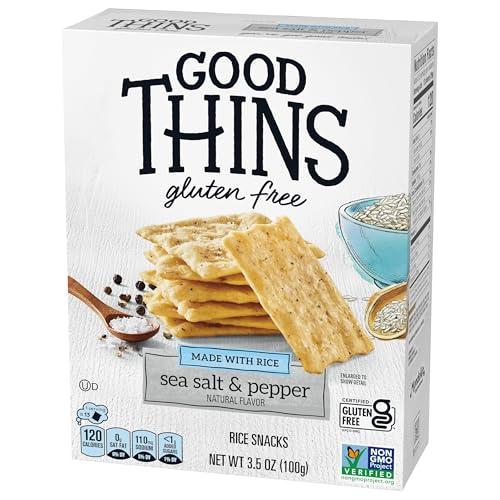 Good Thins Good Thins Sea Salt & Pepper Rice Snacks Gluten Free Crackers, 3.5 oz