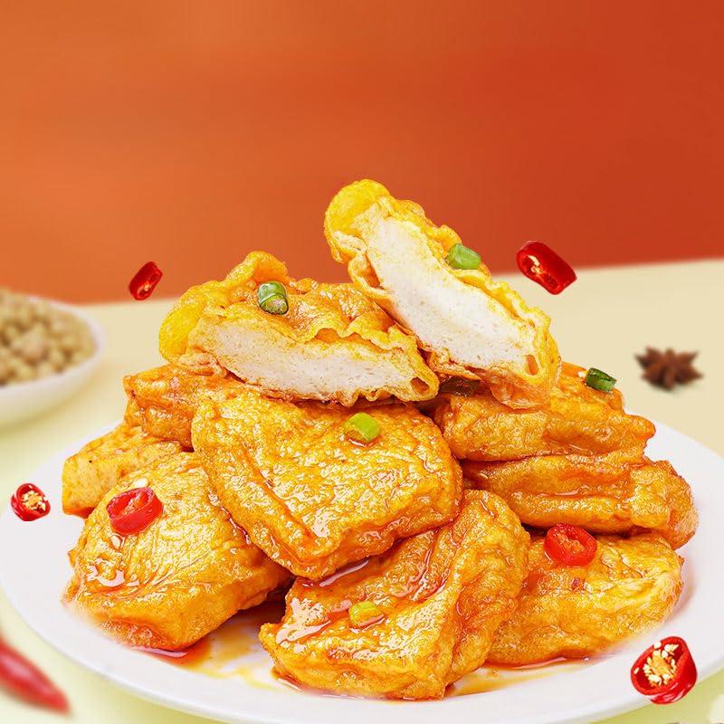 RETBST Chinese specialty spicy tofu,mixed flavor tofu,snack food,instant snacks, fresh tofu,side dishes,handmade food,Spicy spicy strip, vegetarian,Delicious snack gift (10 packs)