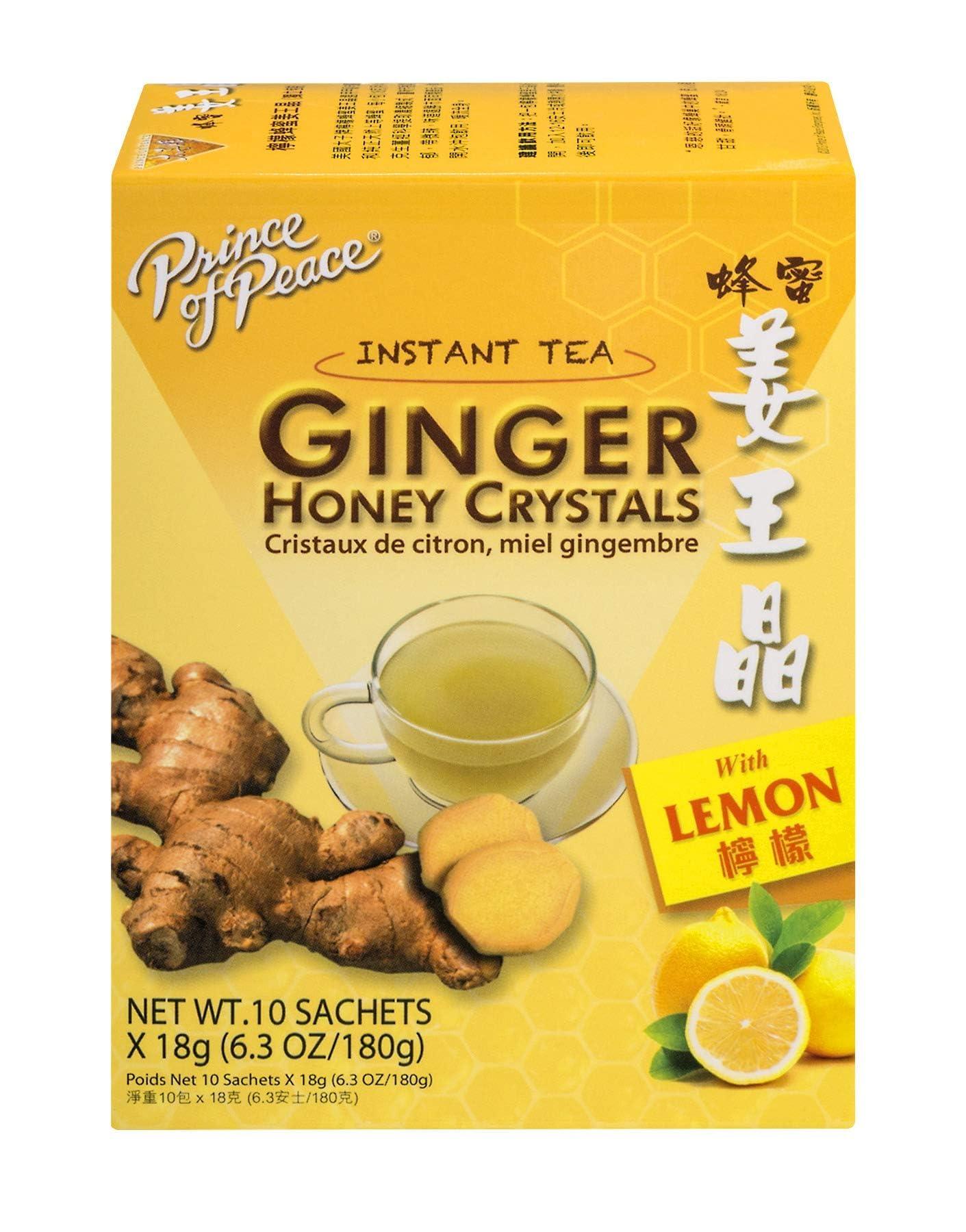 Prince Of Peace Prince of Peace Ginger & Lemon Honey Crystals (18g x 10) (Pack of 3)