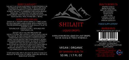 Shilajit Liquid Drops Shilajit Liquid Drops 50ml / 1.7fl oz Pure Himalayan Shilajit with Dropper. Authentic, Vegan & Organic, Fulvic Acid & Natural Trace Mineral Complex