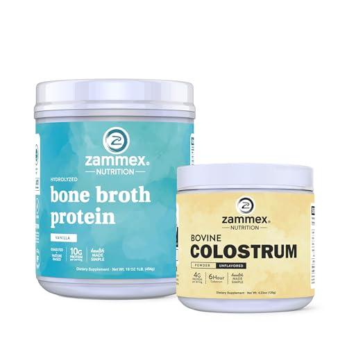 Zammex Zammex Bone Broth Protein + Bovine Colostrum Powder