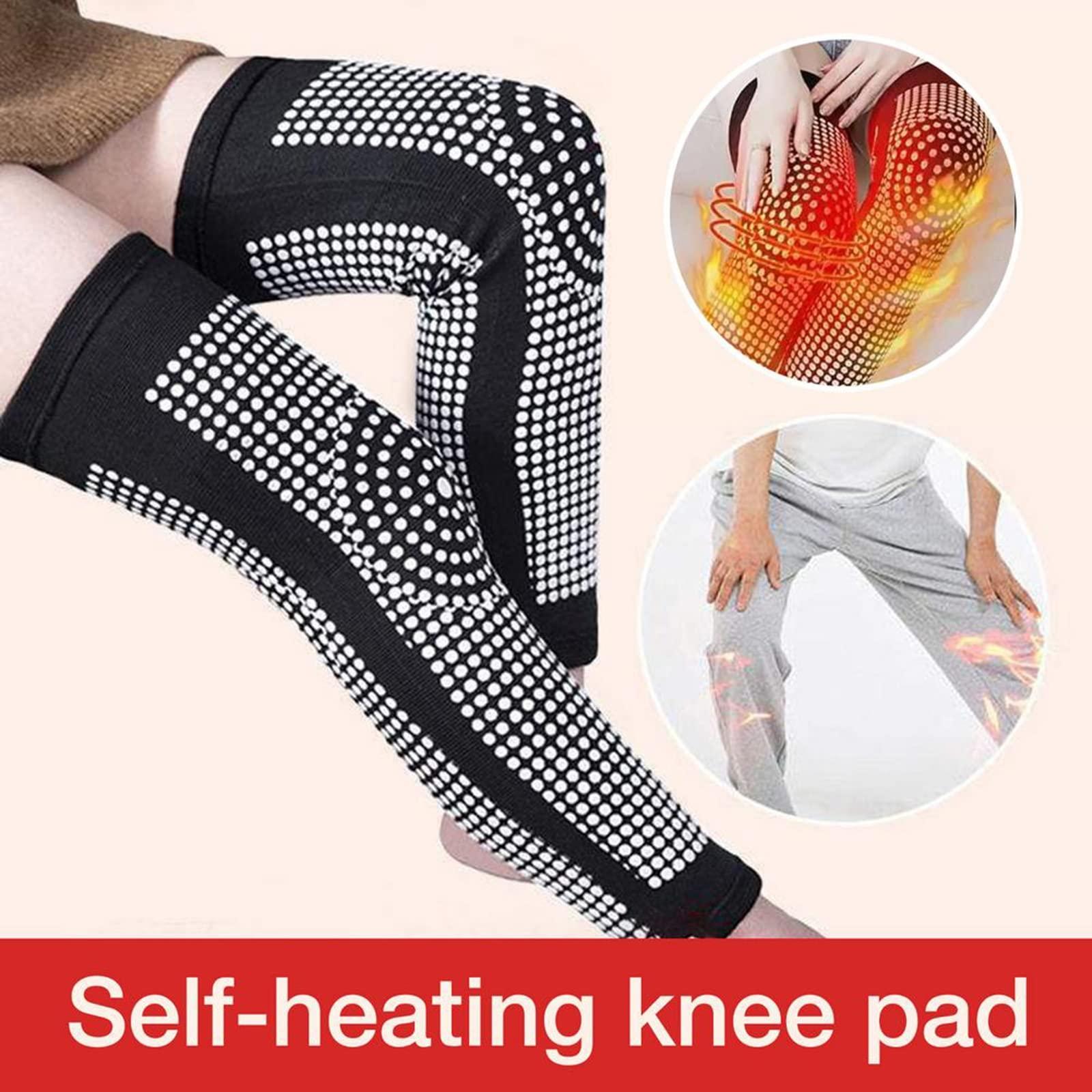 LICSPA LICSPA Self Heating Support Knee Pads Tourmaline Knee Brace Warm for Arthritis Joint Pain Relief Injury Recovery Knee Massager,2pcs (Color : B-One-Sided Heating, Size : Medium)