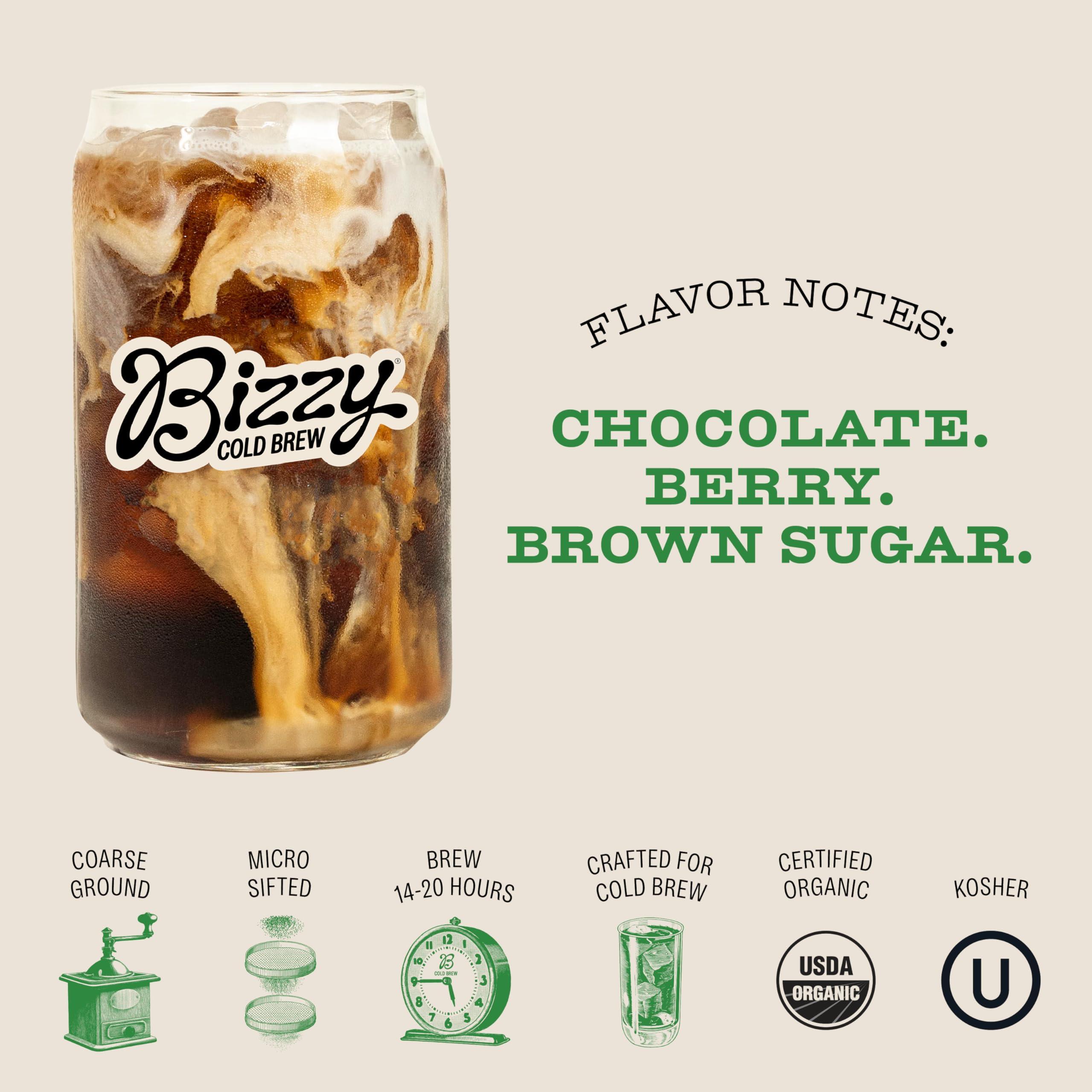 Bizzy Bizzy Organic Cold Brew Coffee | Bundle | Brew Bags | 12ct Espresso Blend, 12ct Dark & Bold, 12ct Smooth & Sweet | 3 Pack