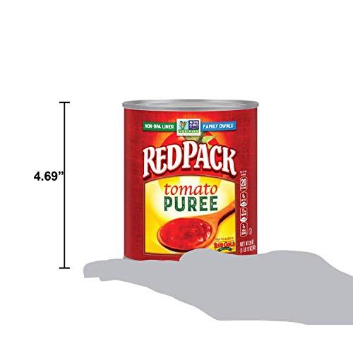 Redpack Redpack Tomato Puree, Kosher and Gluten Free, 29 Ounce Cans, 12-Pack