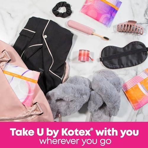 U by Kotex U by Kotex Balance Ultra Thin Overnight Pads with Wings, 78 Count (6 Packs of 13) (Packaging May Vary)