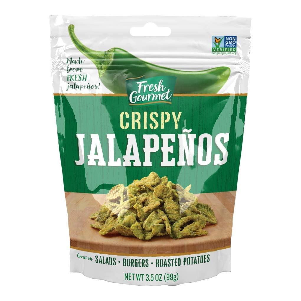 Fresh Gourmet Fresh Gourmet Lightly Salted Crispy Jalapenos (3.5 Ounce (Pack of 3))