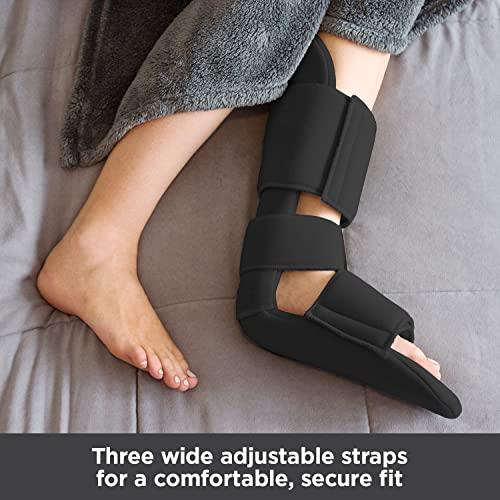 BraceAbility BraceAbility Padded 90 Degree Plantar Fasciitis Boot | Soft Dorsiwedge Night Splint to Stabilize Foot and Ankle, Stretches Plantar Fascia Ligament and Supports Achilles Tendon (Large)