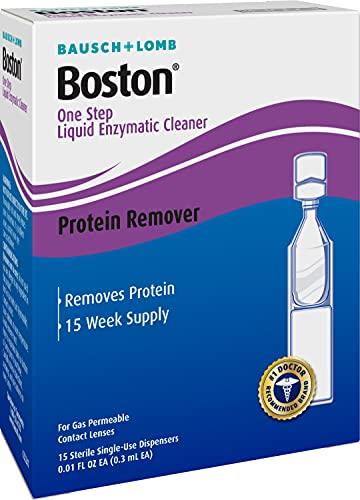 Boston Boston One Step Liquid Enzymatic Cleaner, Protein Remover, 0.01 Fl Oz (1 Box of 15 Dispensers)